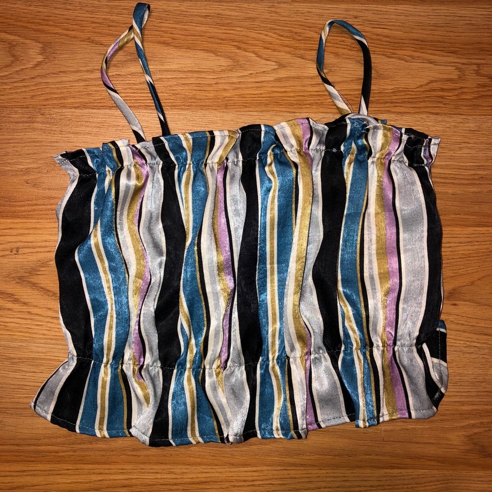 Blue Blush Striped Top BRAND NEW, NEVER WORN
